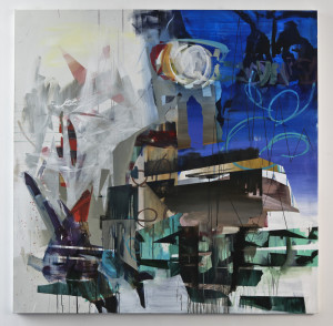 Tiziano Martini, untitled, 2011, oil and acrylic on canvas, 180x180 cm