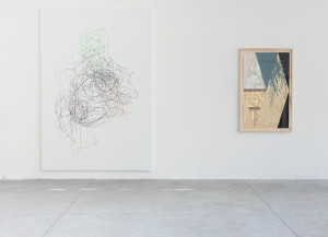 Tiziano Martini, untitled, 2012, spray paint on cotton mounted on wooden stretcher, 260x190 cm